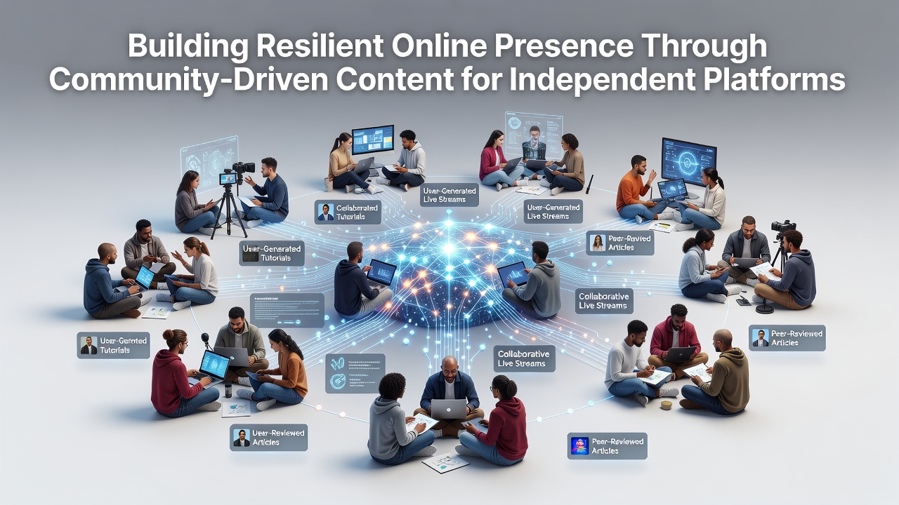 Building Resilient Online Presence Through Community-Driven Content for Independent Platforms